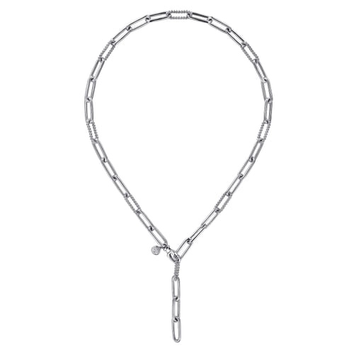 Gabriel & Co. Boutique Silver Bujukan Y Chain Necklace