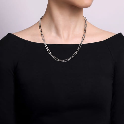 Gabriel & Co. Boutique Silver Bujukan Y Chain Necklace