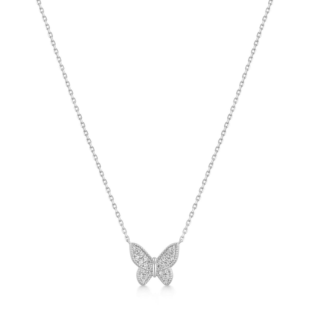 Ania Haie Butterfly Pave Necklace