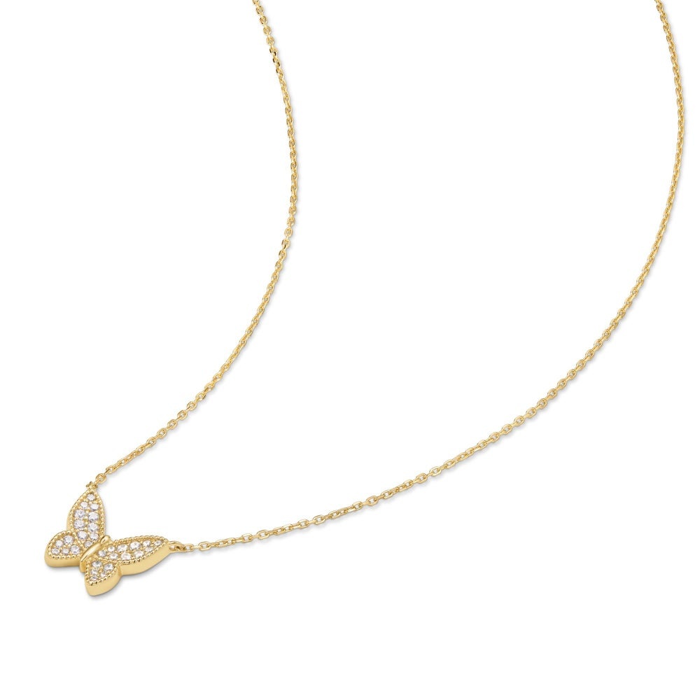 Ania Haie Butterfly Pave Necklace