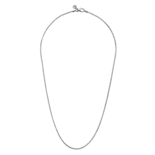 Gabriel & Co. Men Fashion Facets 1.9mm Solid Wheat Chain Necklace