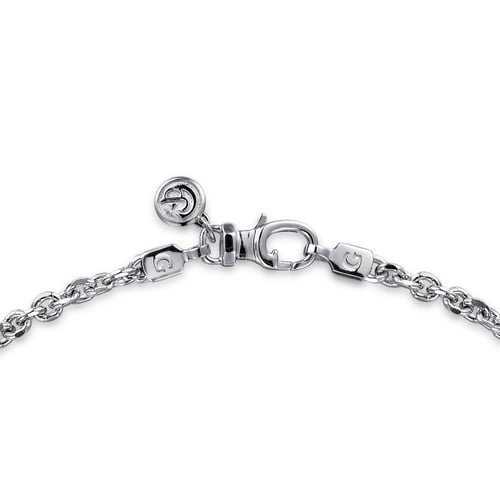 Gabriel & Co. Men Fashion Facets 3.6mm Solid Link Chain Necklace