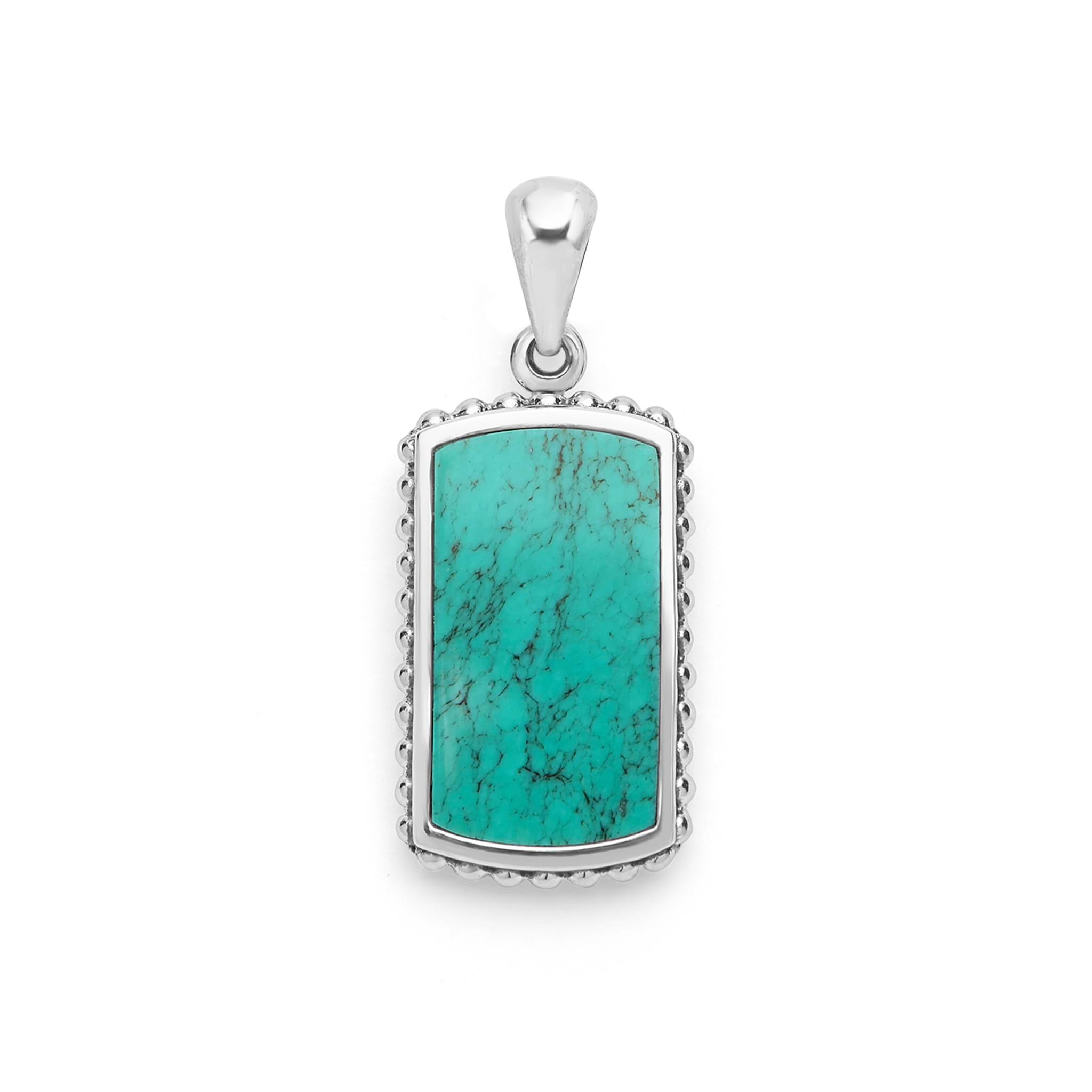 LAGOS Men's Anthem Turquoise Tag Amulet