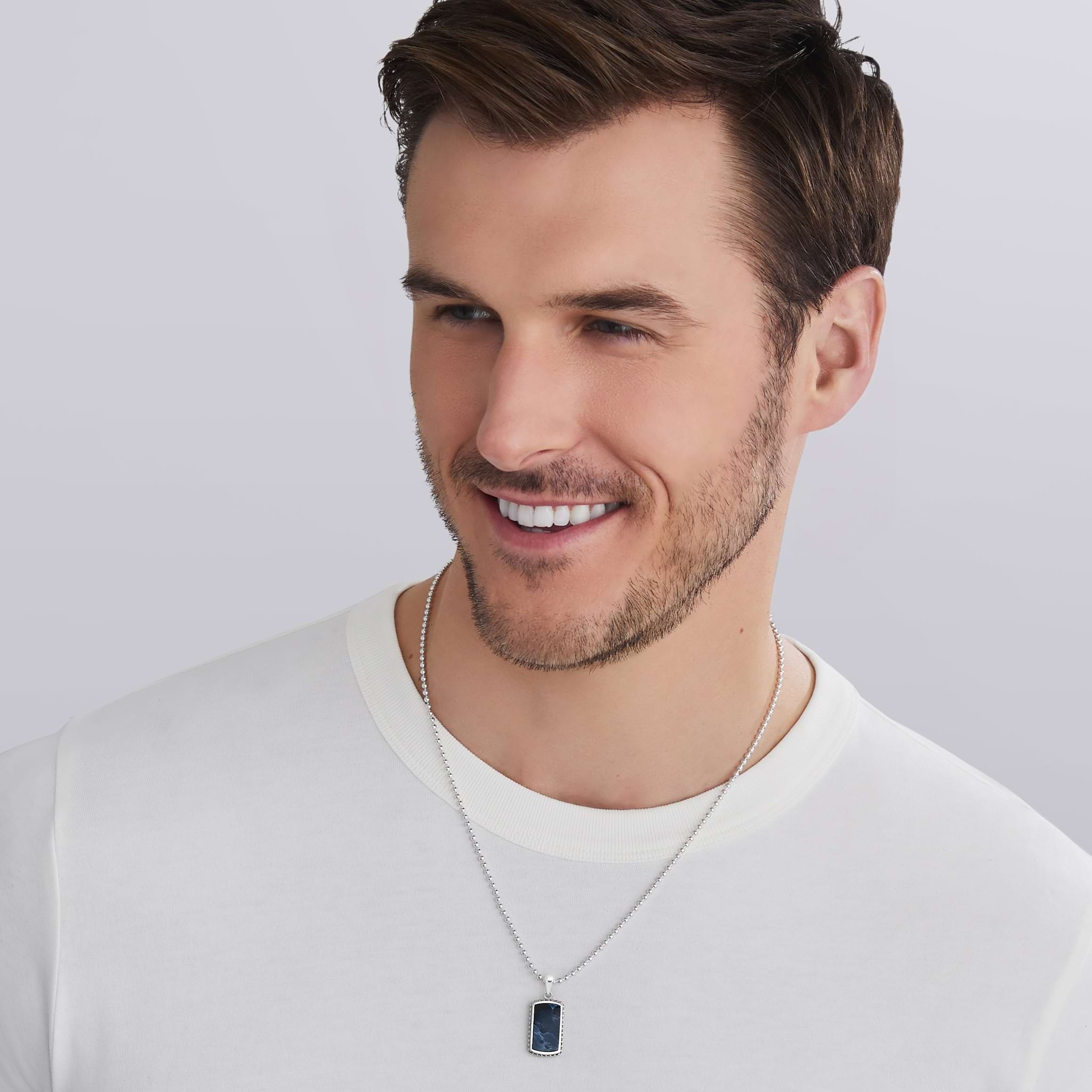 LAGOS Men's Anthem Pietersite Tag Amulet