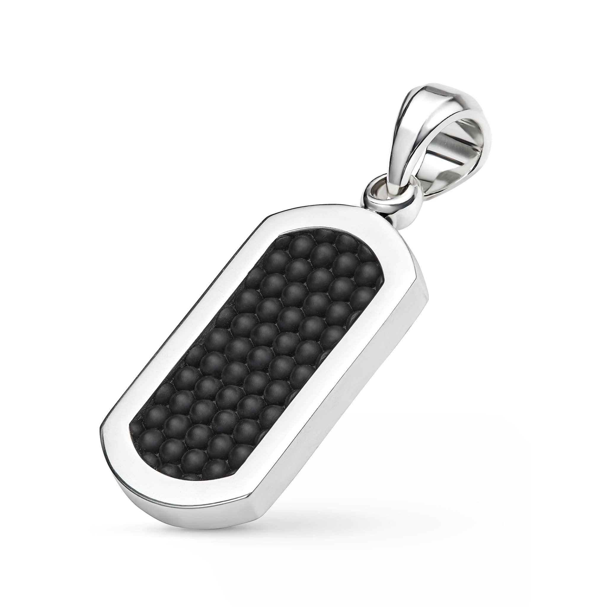 LAGOS Men's Anthem Matte Ceramic Beaded Tag Amulet