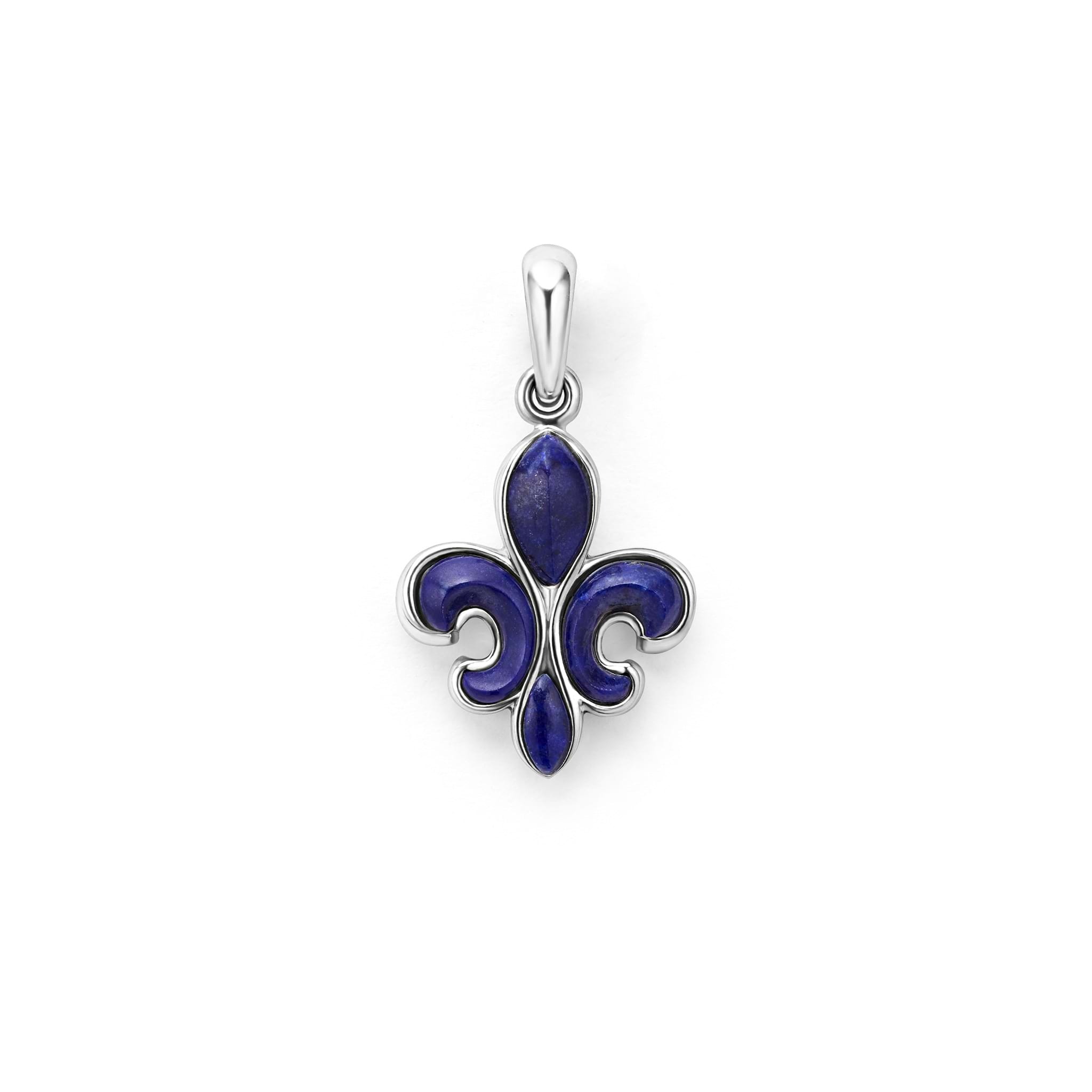 LAGOS Men's Anthem Lapis Fleur De Lis Amulet