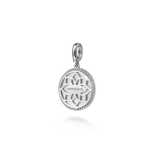 Gabriel & Co. Boutique Silver Bujukan Compass Medallion Pendant Necklace