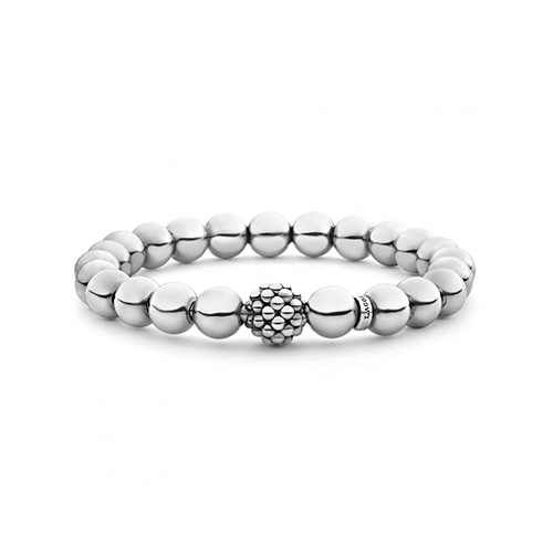 Lagos Signature Caviar Bead Bracelet - Size Medium