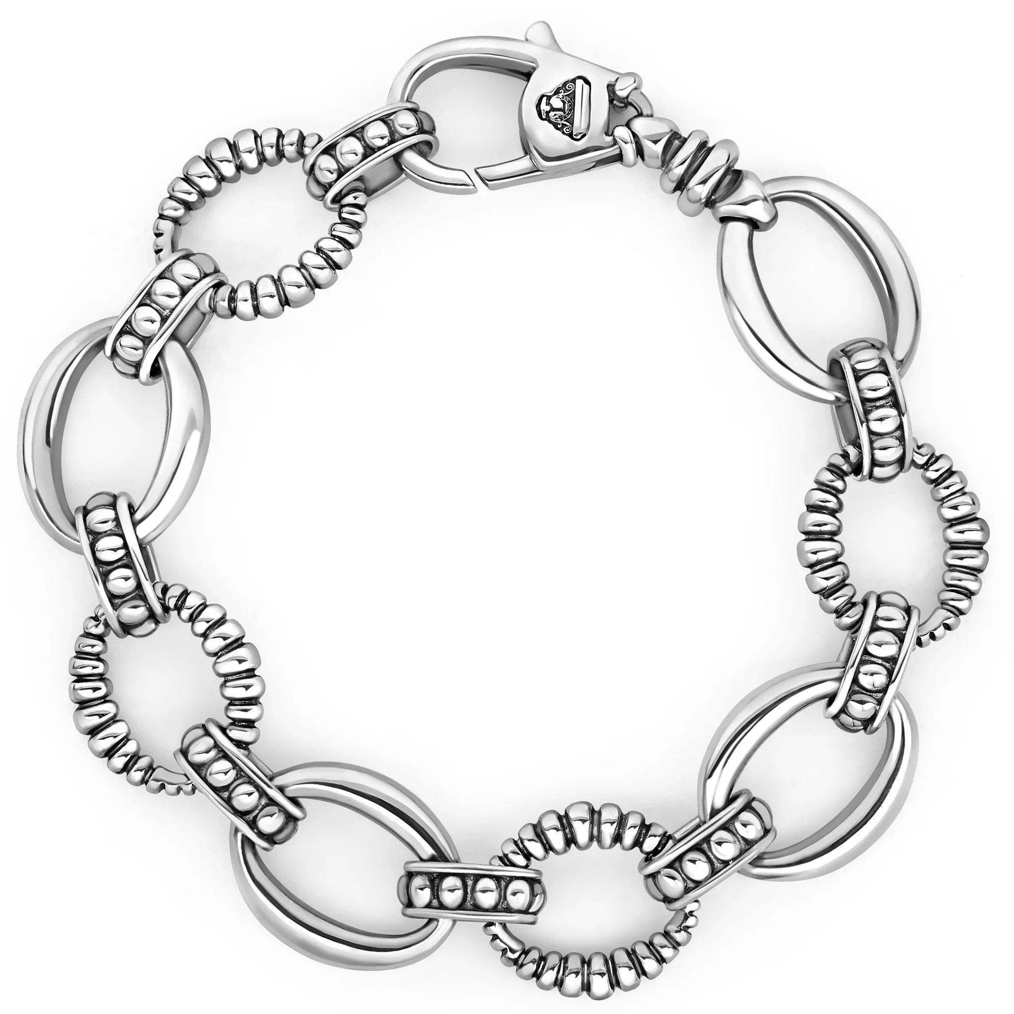 Lagos Signature Caviar Oval Link Bracelet