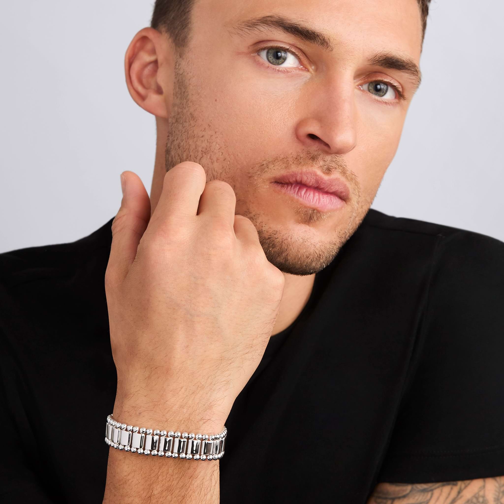Lagos Men's Anthem 16mm Link Bracelet