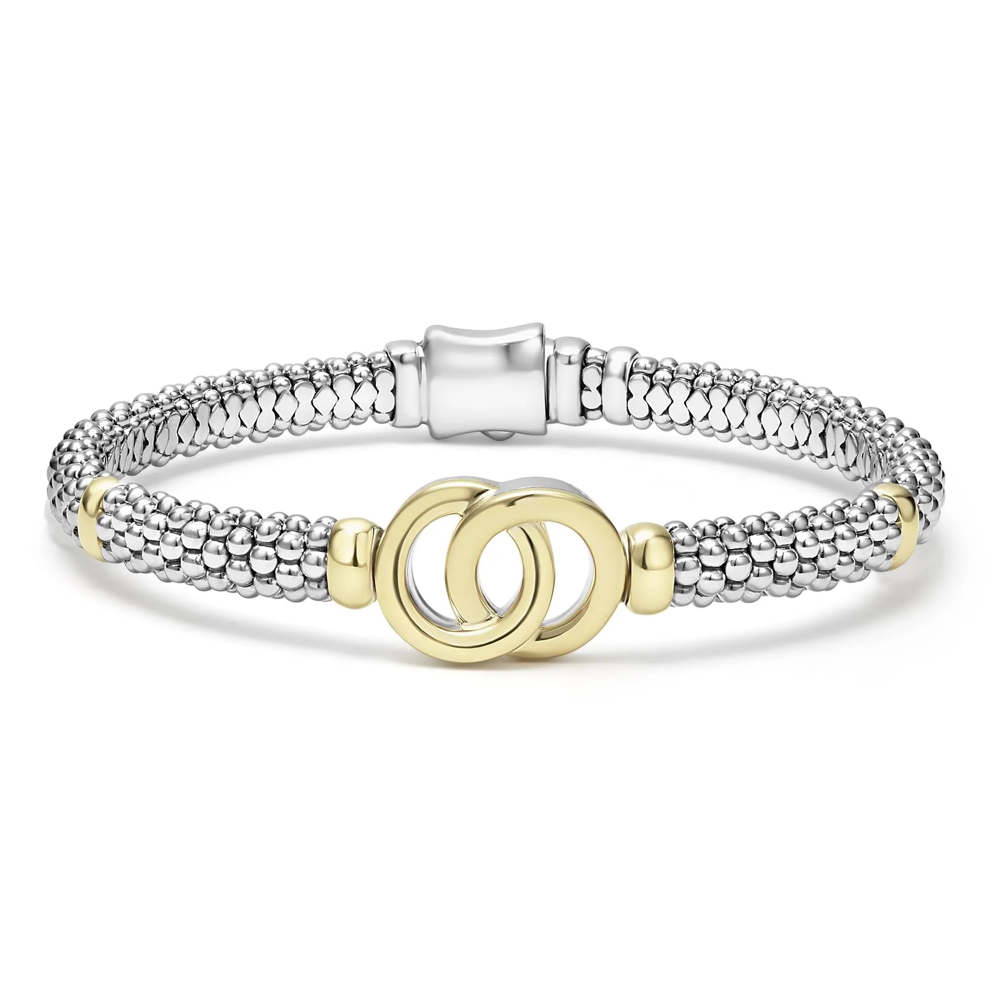 Lagos Signature Caviar 6mm Interlock Bracelet