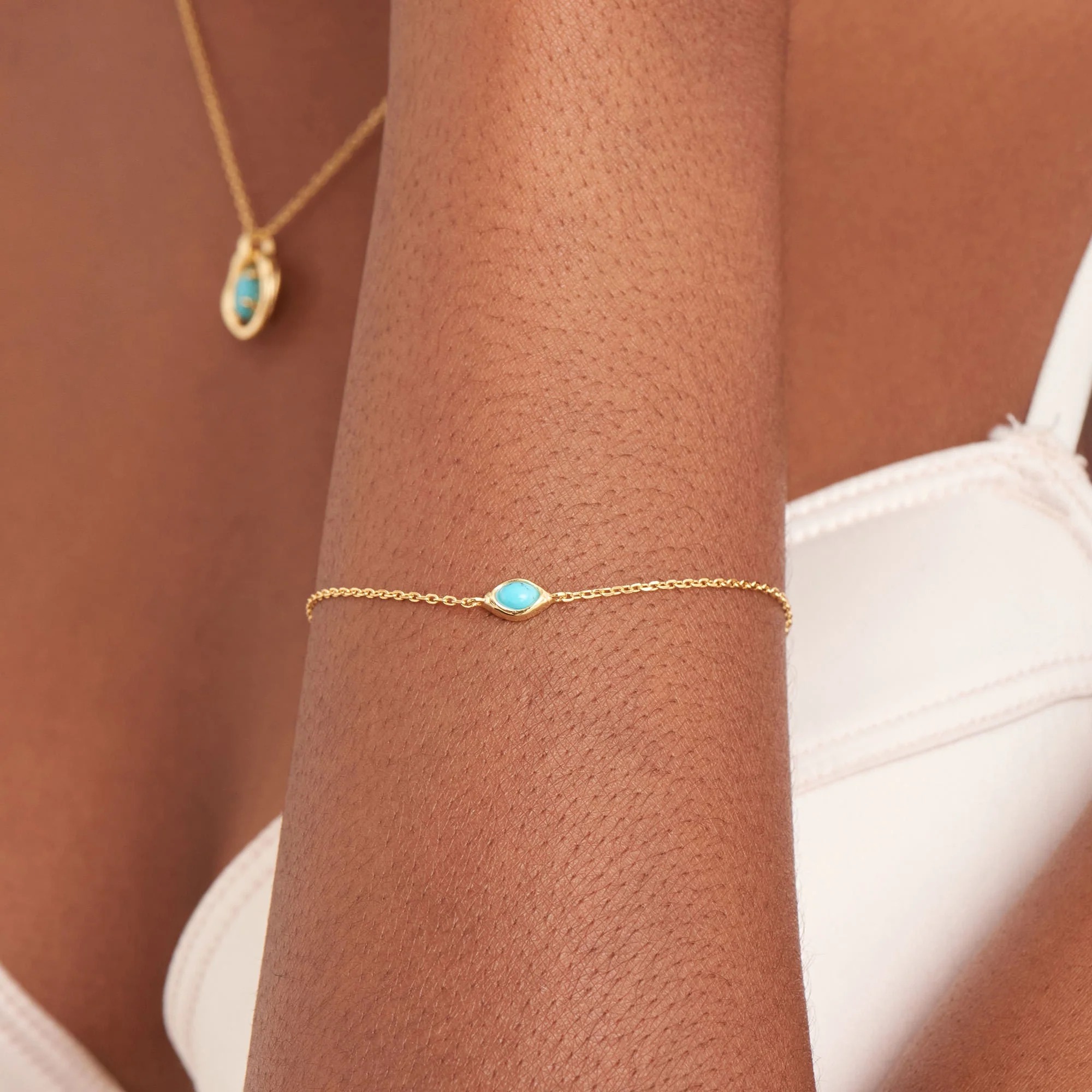 Ania Haie Turquoise Wave Bracelet