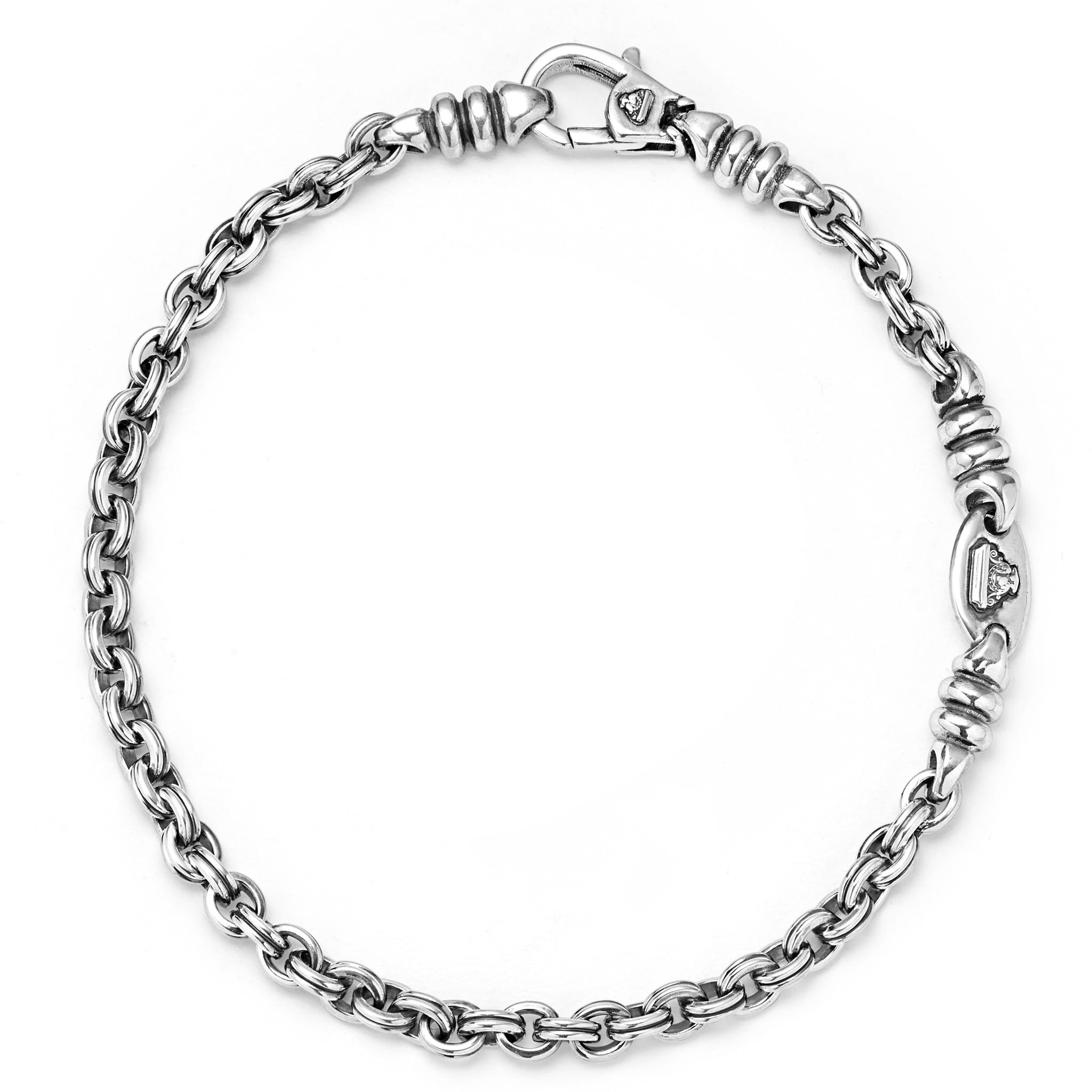 Lagos Men's Anthem Double Link Chain 4mm Bracelet