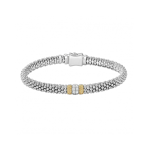 Lagos Diamond Lux Diamond Caviar Bracelet