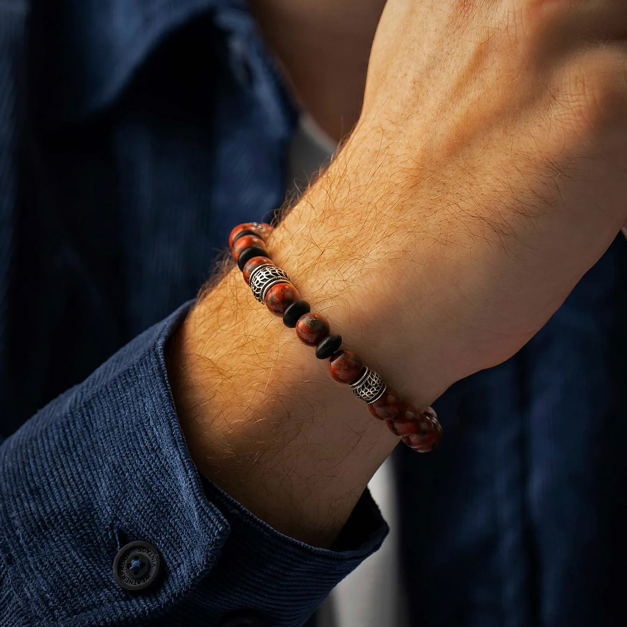 William Henry Newport Red Jasper Bracelet