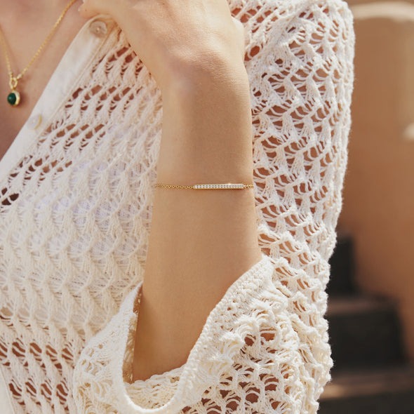 Ania Haie Vogue Maven Pave Bar Bracelet