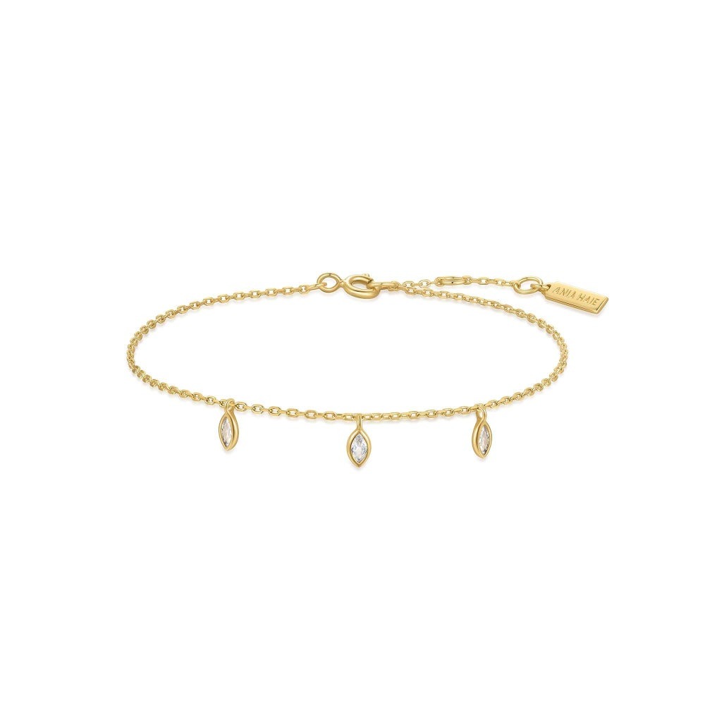 Ania Haie Melodic Poet Sparkling Triple Station Bracelet