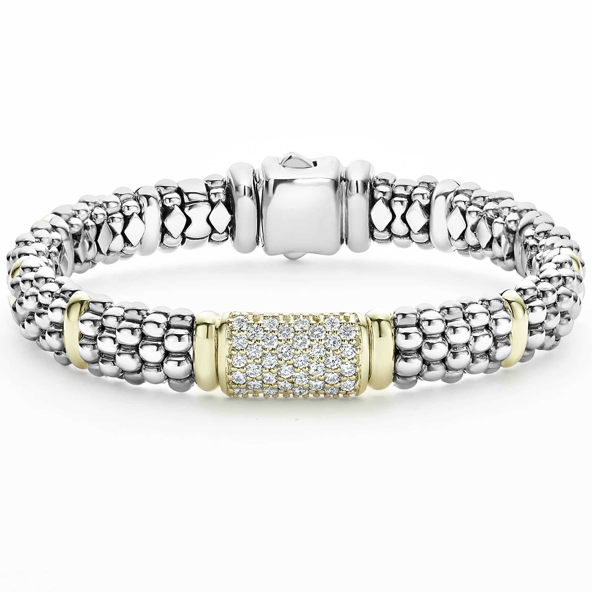 Lagos Signature Caviar Diamond Bracelet