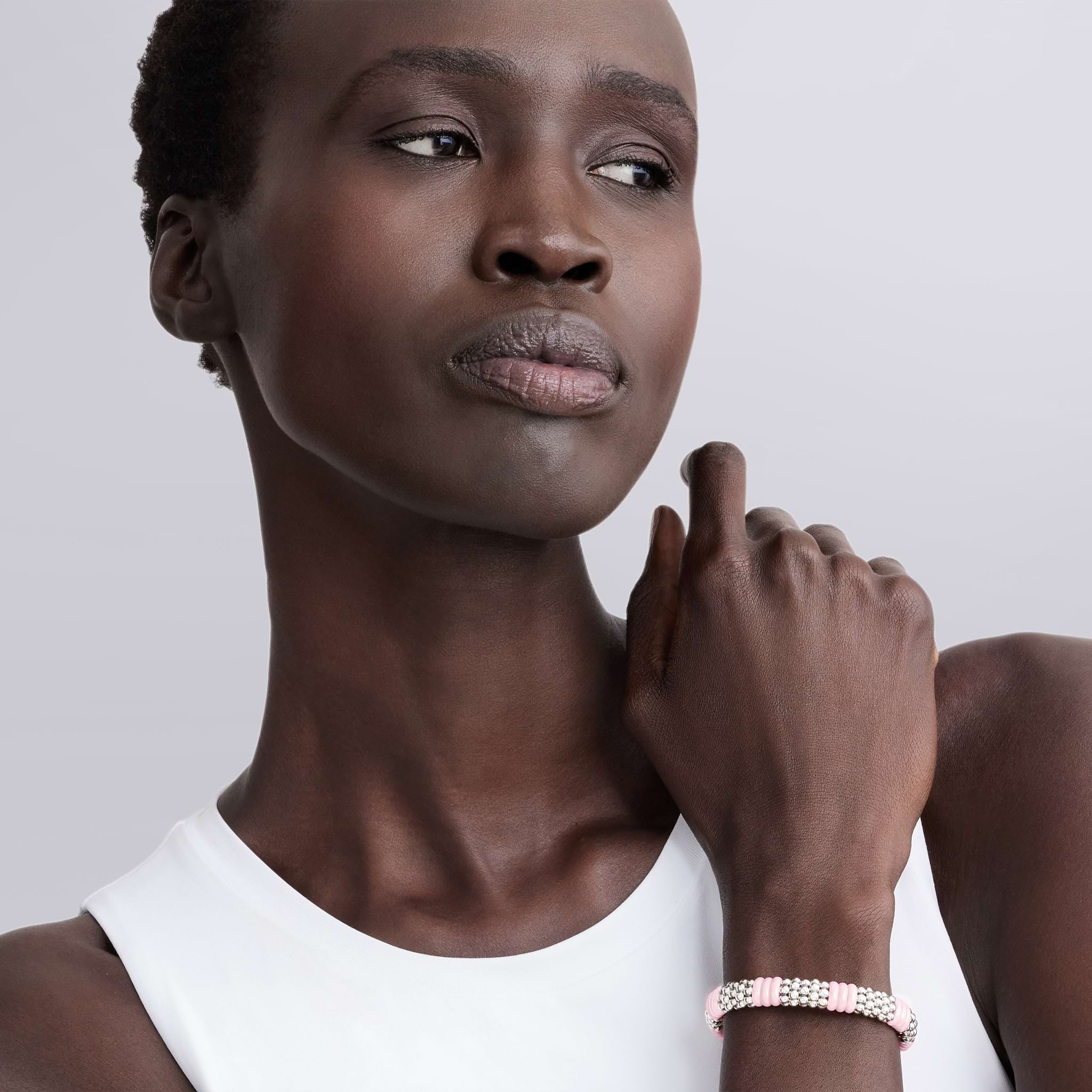 LAGOS Pink Caviar 9mm Ceramic Beaded Bracelet