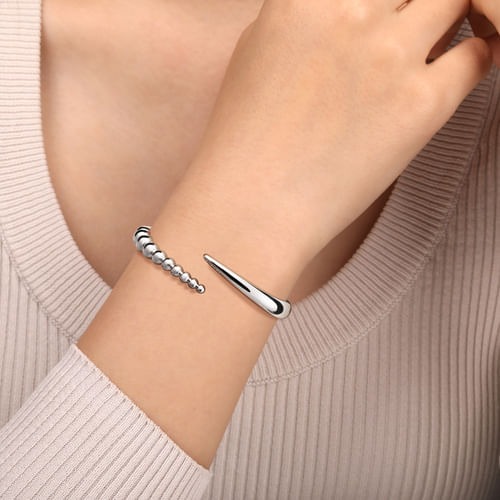 Gabriel & Co. Bujukan Silver Bypass Bangle Bracelet