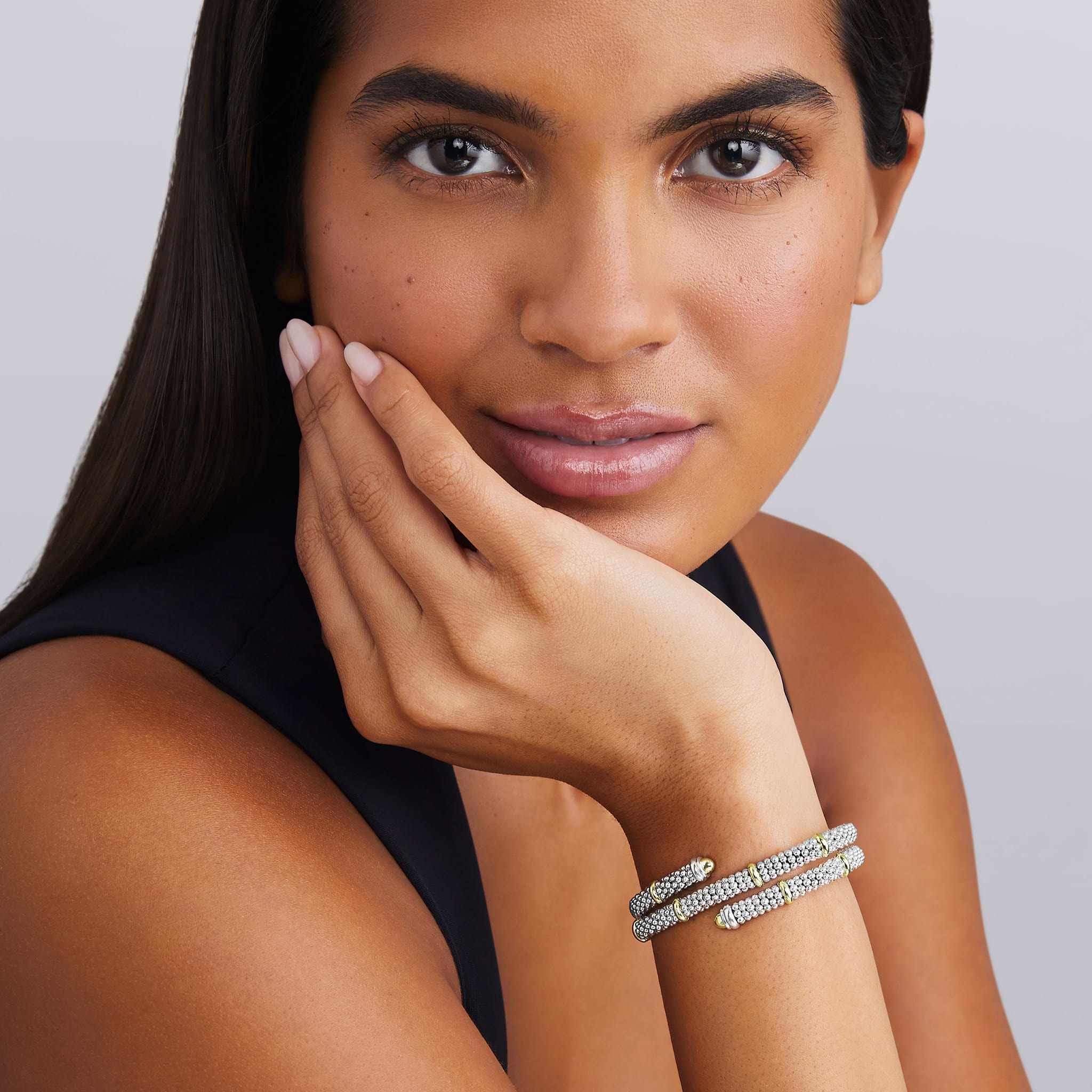 LAGOS Signature Caviar Two-Tone Versa Wrap Bracelet