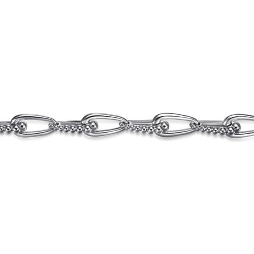 Gabriel & Co. Contemporary Silver Link Chain Bracelet