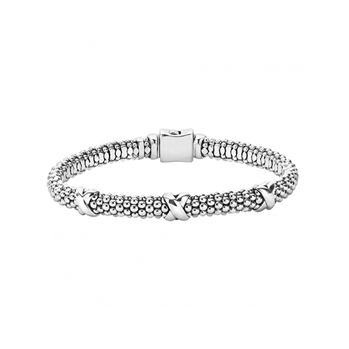 LAGOS Embrace Three Station 6mm X Caviar Bracelet