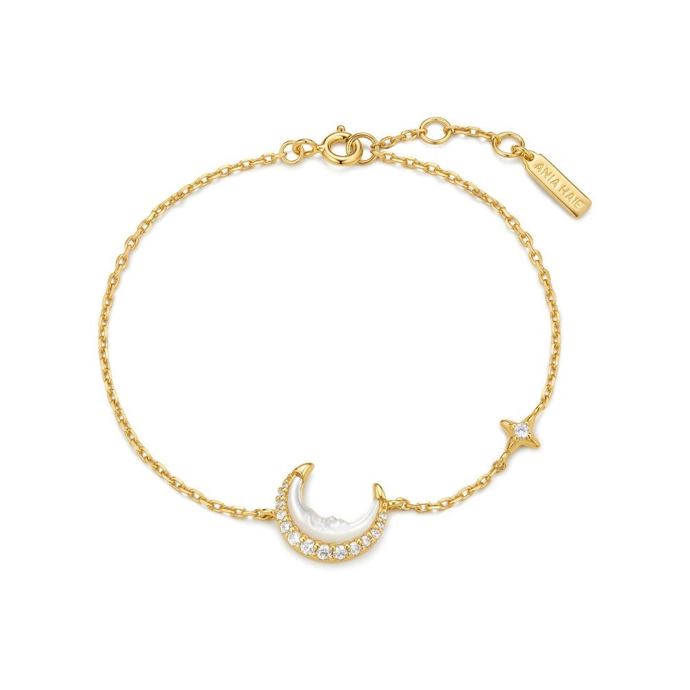 Ania Haie Mother of Pearl Crescent Moon Bracelet