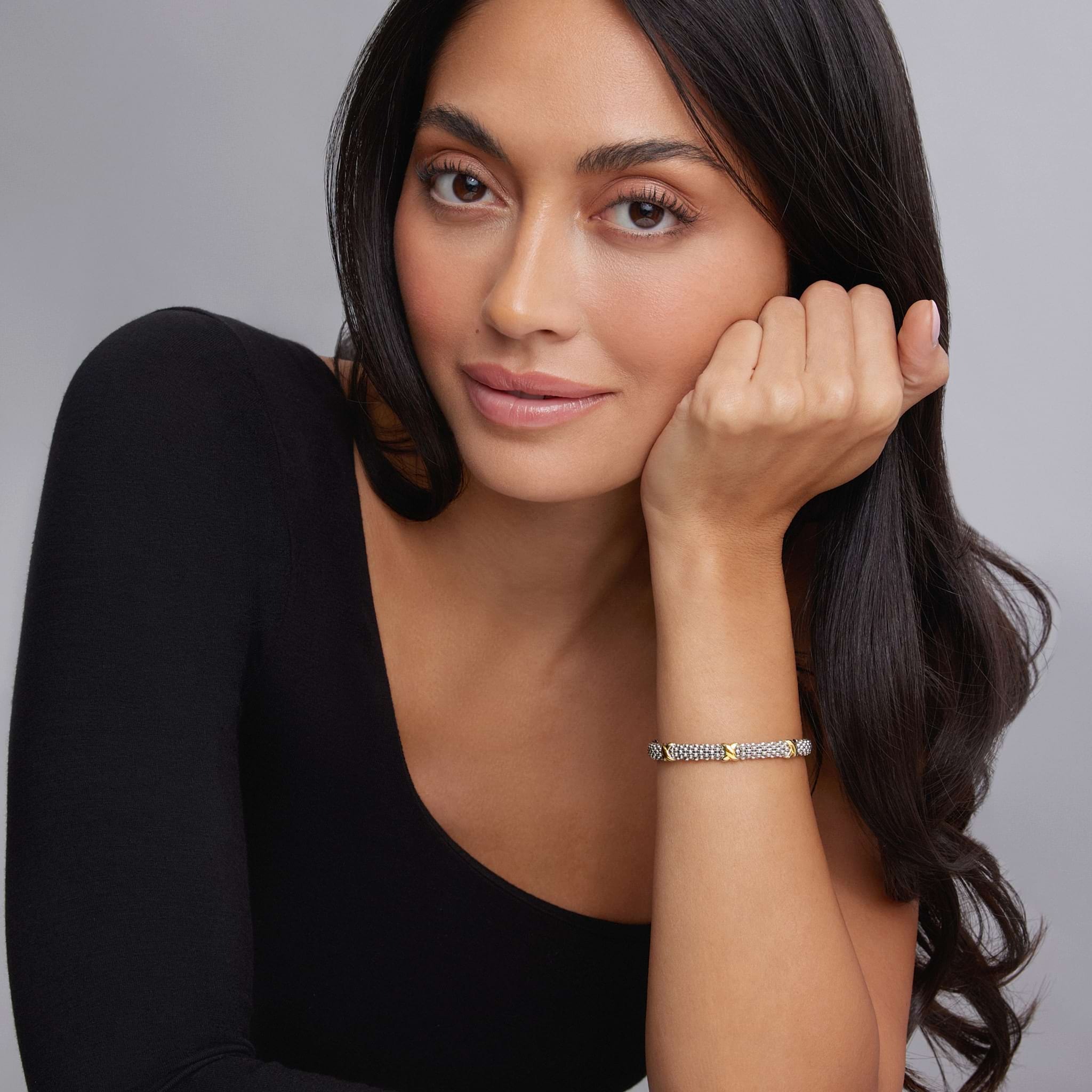 LAGOS Signature Caviar Beaded X Bracelet