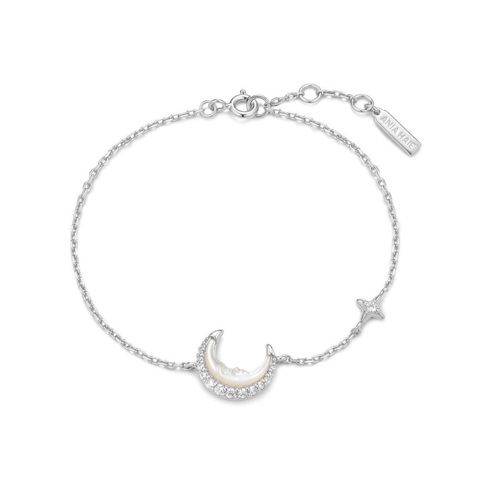 Ania Haie Mother of Pearl Crescent Moon Bracelet