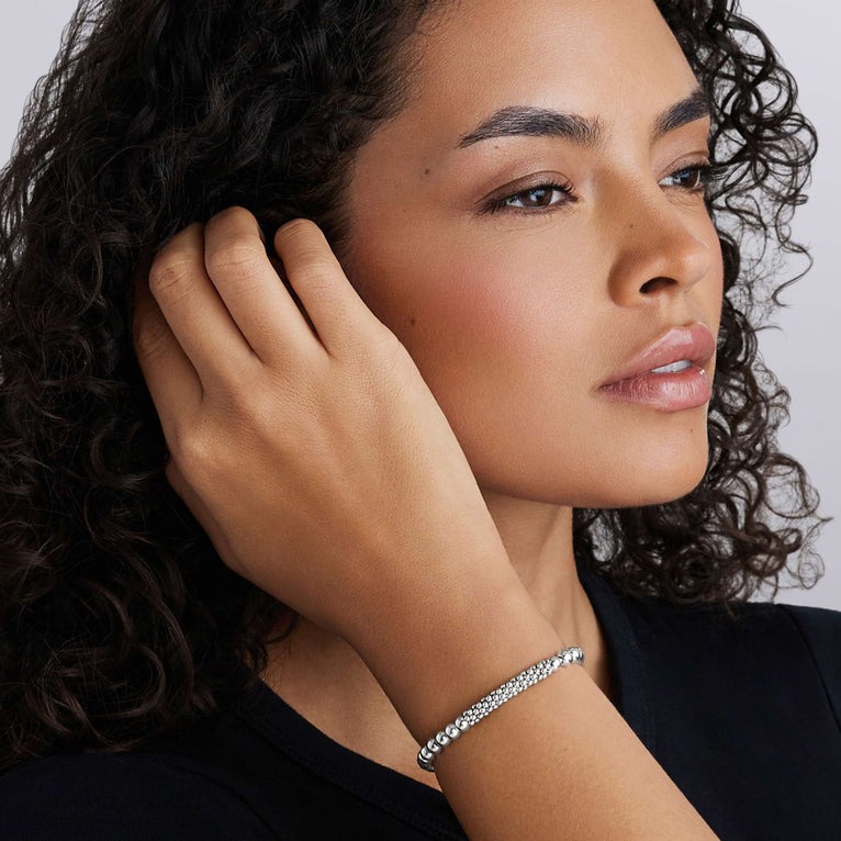 LAGOS Signature Caviar 5mm Beaded Bar Stretch Bracelet