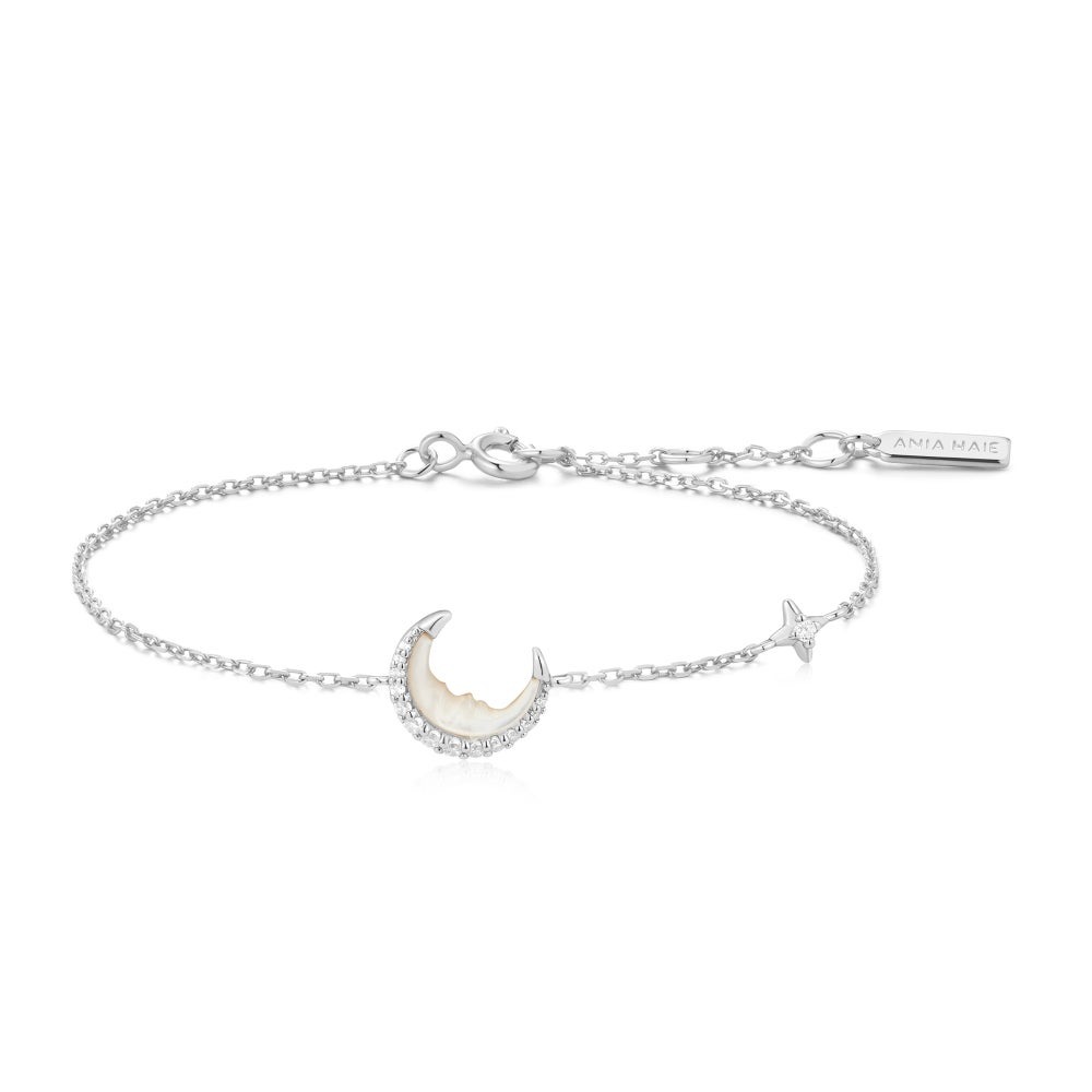 Ania Haie Mother of Pearl Crescent Moon Bracelet