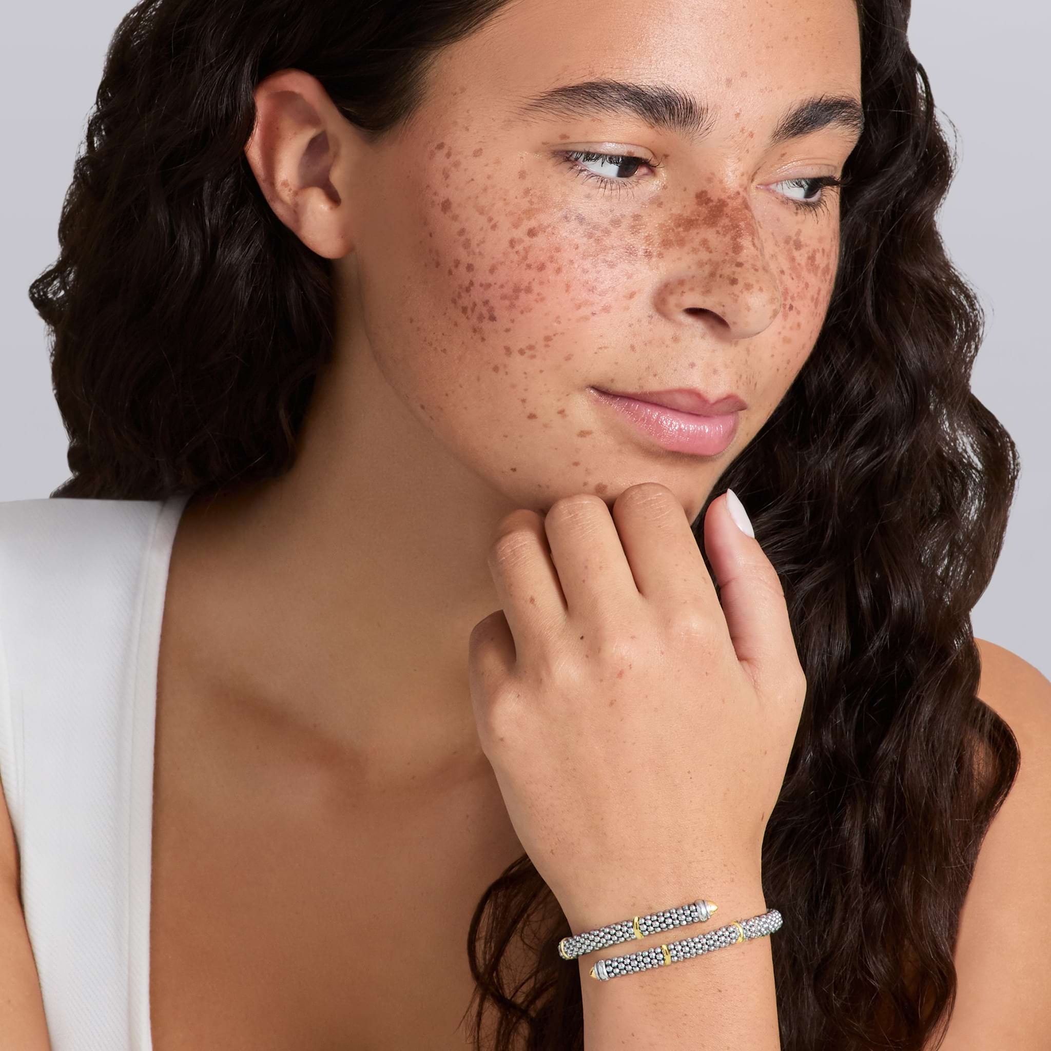 LAGOS Signature Caviar Two-Tone Versa Bypass Bracelet
