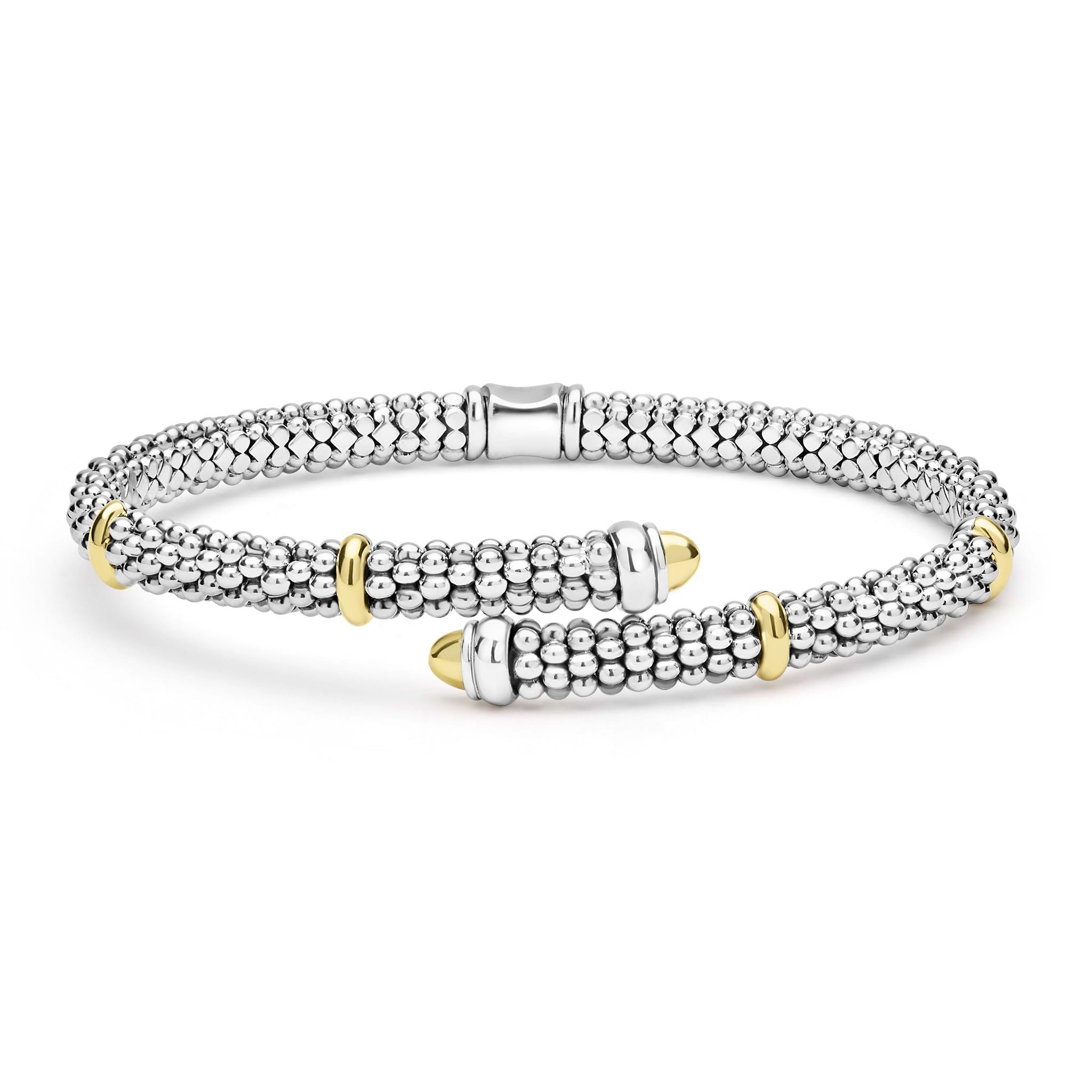 LAGOS Signature Caviar Two-Tone Versa Bypass Bracelet