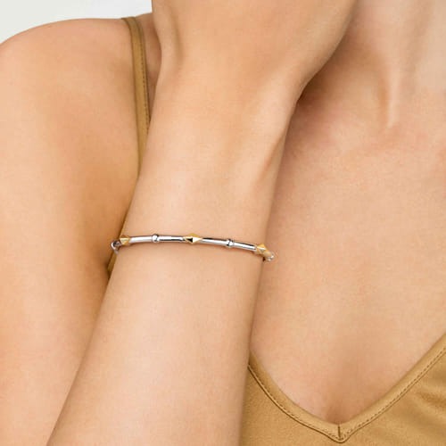 Gabriel & Co. Boutique Silver Bujukan Kite Shape Bangle Bracelet