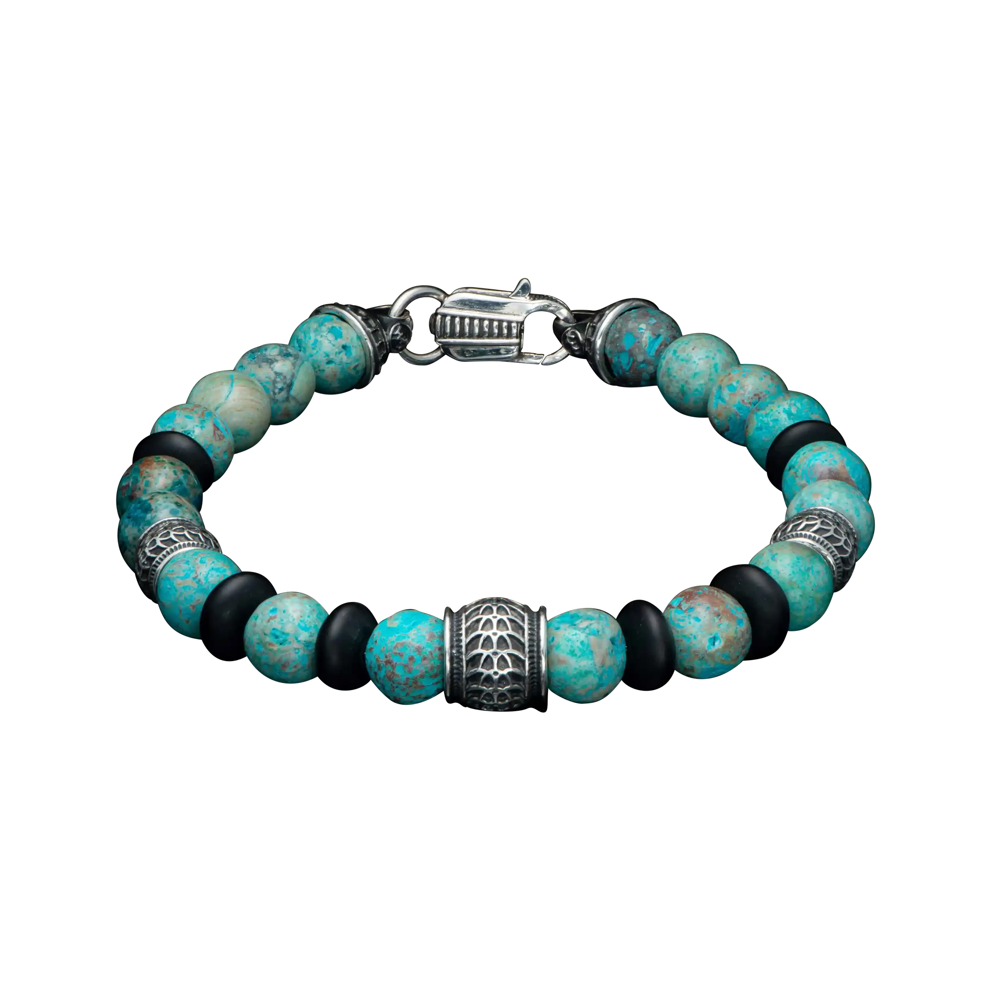 William Henry Newport Blue Agate Bracelet