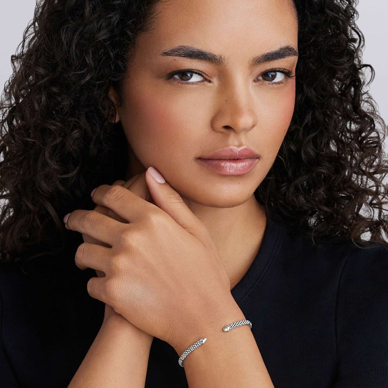 LAGOS Signature Caviar Beaded Mini Versa Torque Bracelet