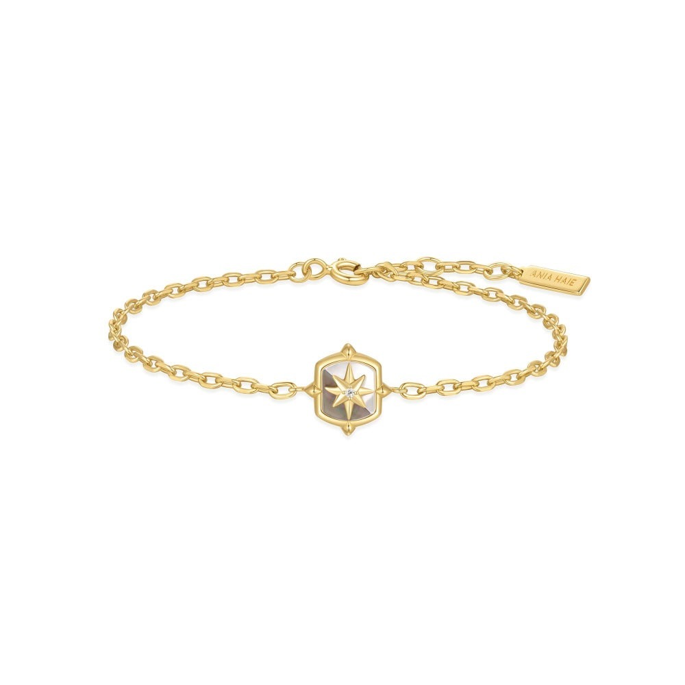 Ania Haie Trailblazer Mother of Pearl Star Bracelet
