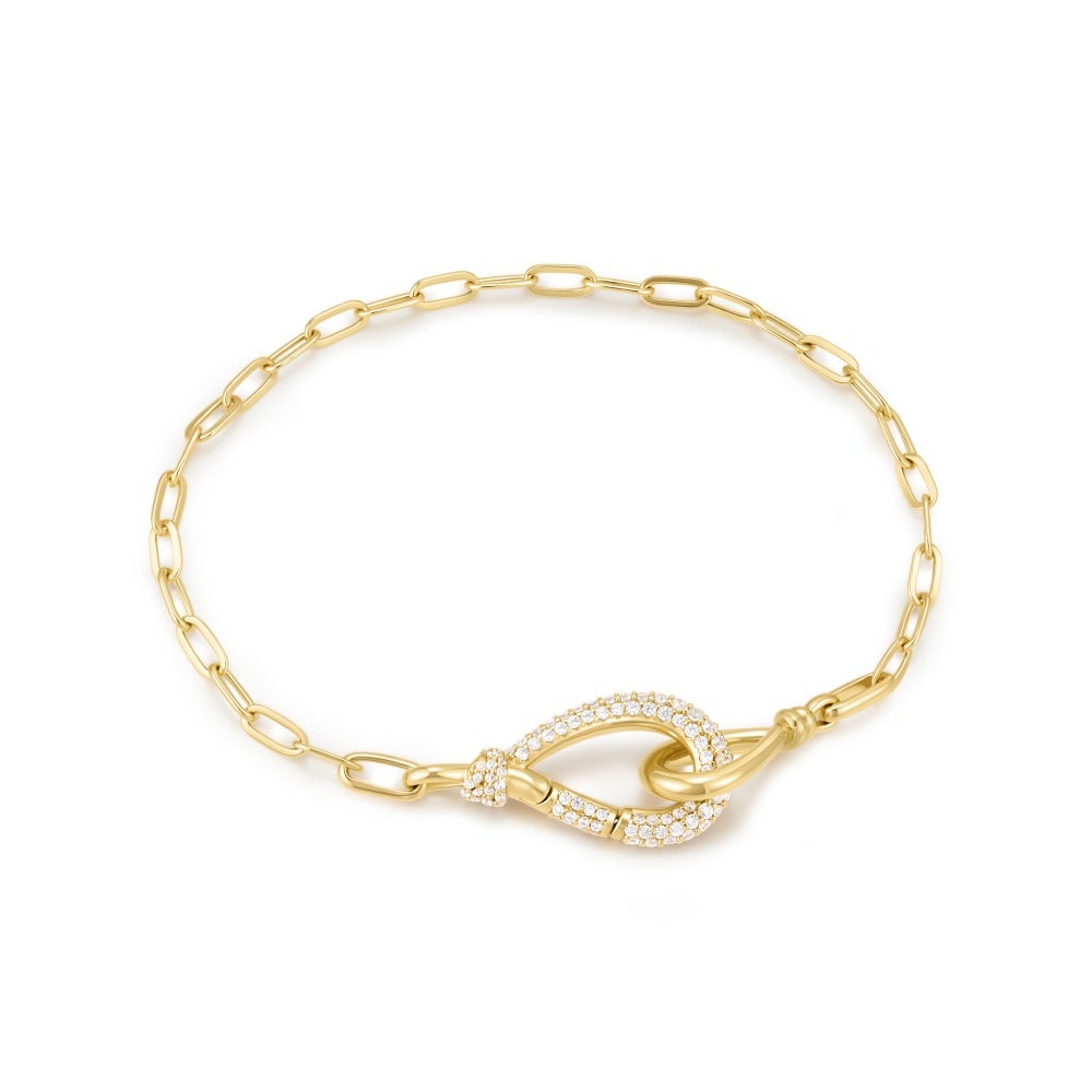 Ania Haie Interlocked Pave Knot Bracelet