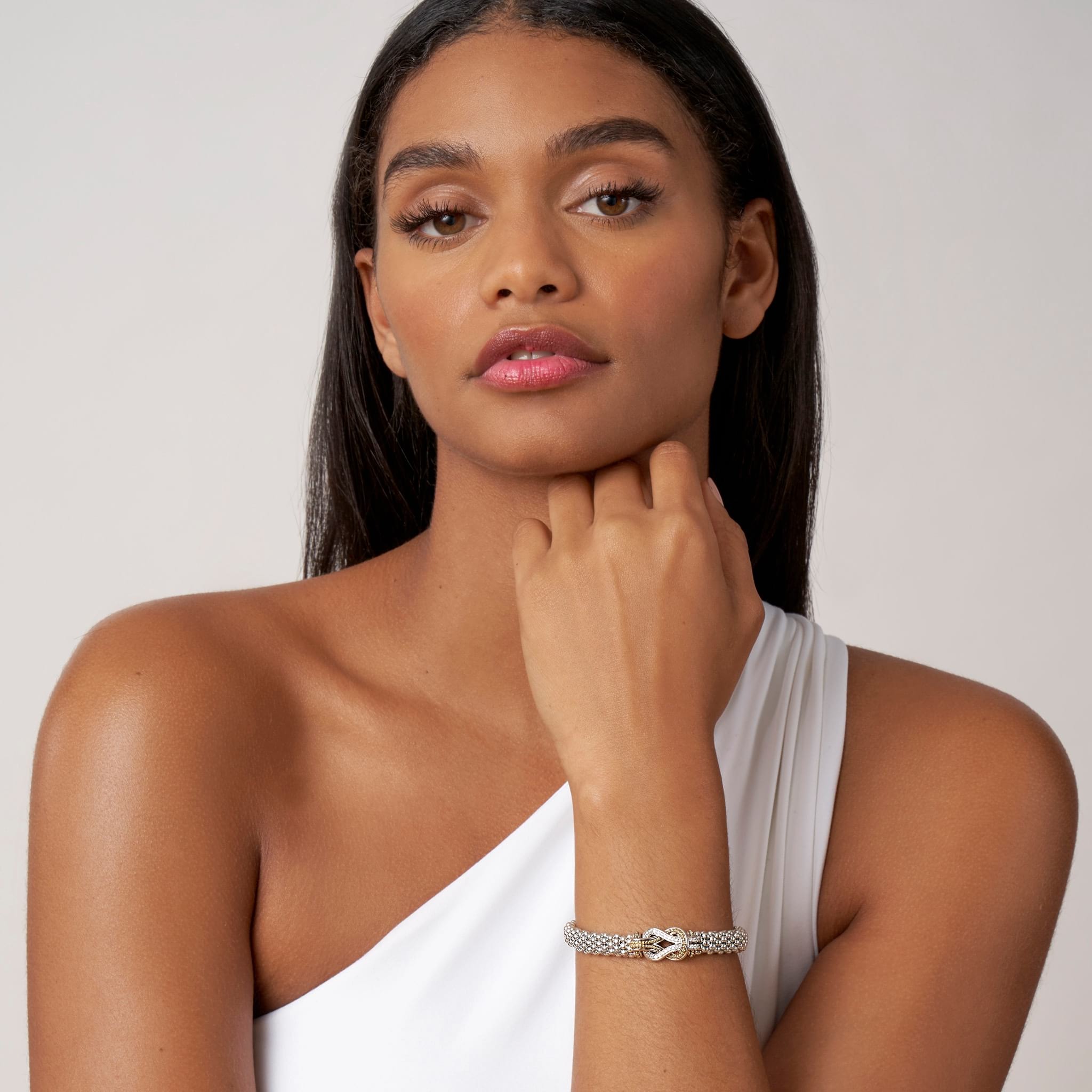 LAGOS Newport Knot Caviar Diamond Bracelet