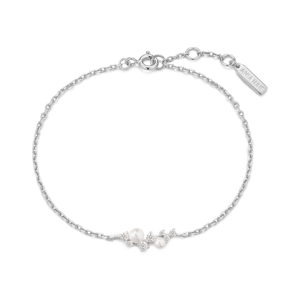 Ania Haie Shell Pearl Cluster Bracelet