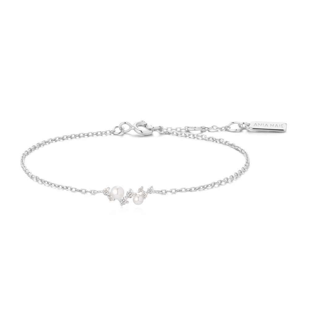 Ania Haie Shell Pearl Cluster Bracelet