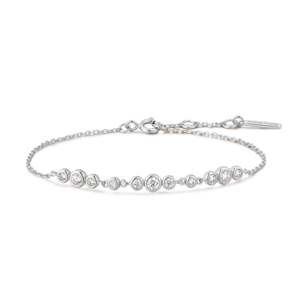 Ania Haie Graduated Bezel-Set Trios Bracelet
