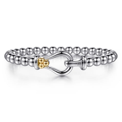 Gabriel & Co. Bujukan Silver Horse Shoe Bangle Bracelet