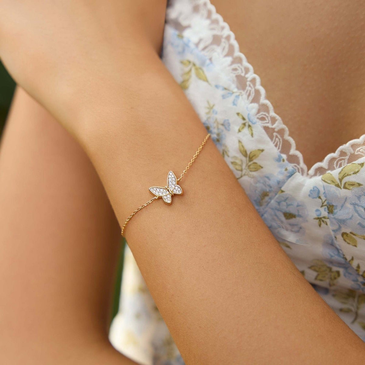 Ania Haie Butterfly Pave Bracelet