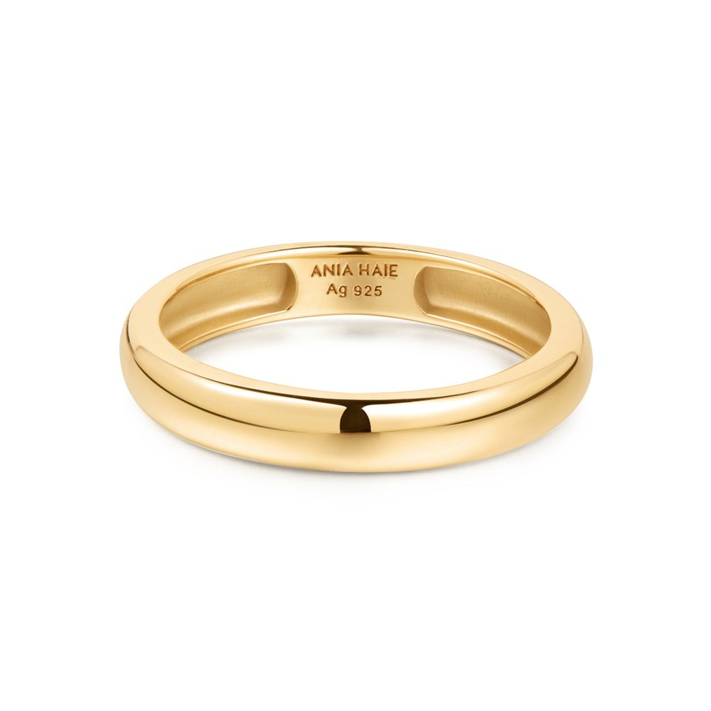 Ania Haie Miss Twinkle Curve Dome Band Ring