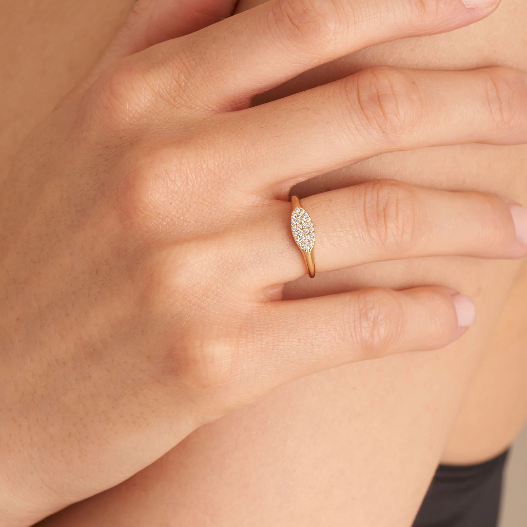 Ania Haie Glam Rock Adjustable Signet Ring