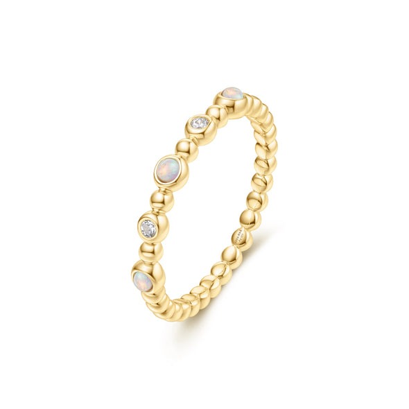Ania Haie Bezel Kyoto Opal Beaded Ring