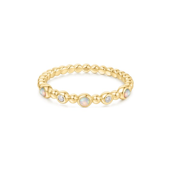 Ania Haie Bezel Kyoto Opal Beaded Ring