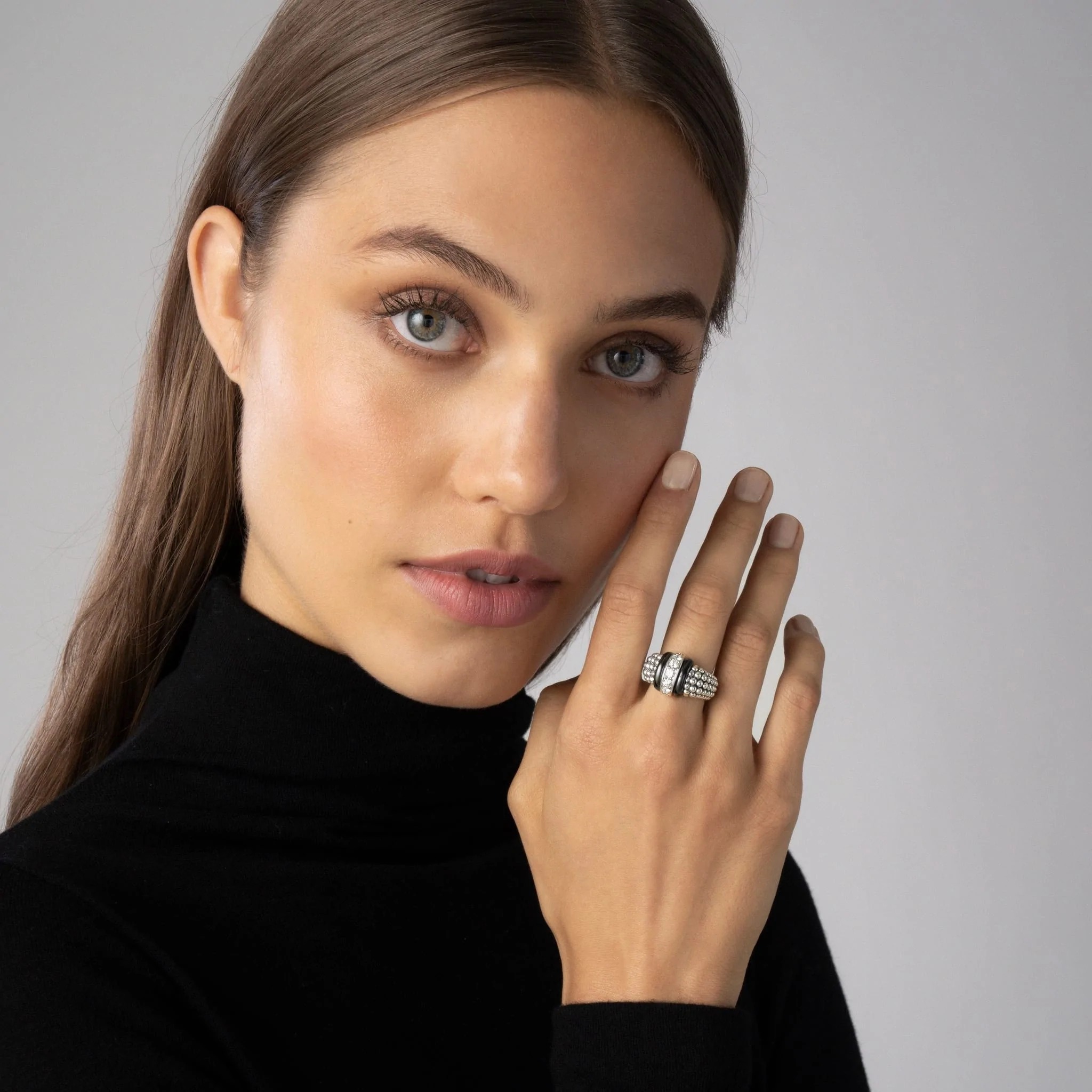 LAGOS Black Caviar Diamond Ring